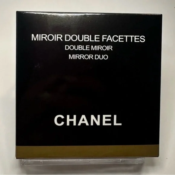 Chanel Yellow Duo Mirror Double Facettes Compact w/ Black Logo NEW in Box SALE - Picture 5 of 8